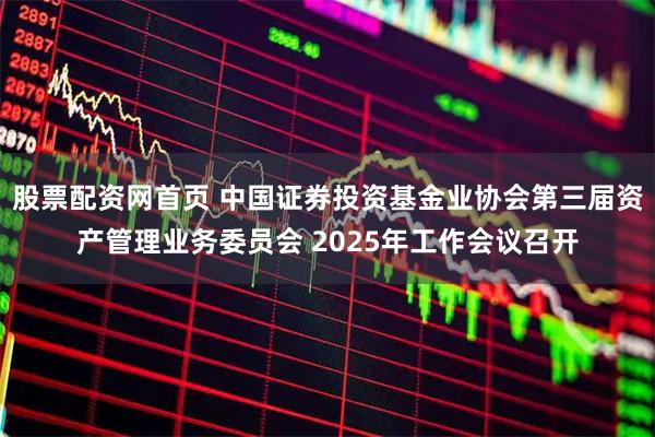 股票配资网首页 中国证券投资基金业协会第三届资产管理业务委员会 2025年工作会议召开